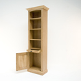 Corndell Country Oak Tall Single Door Bookcase OR983